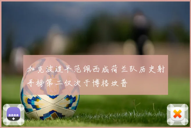加克波追平范佩西成荷兰队历史射手榜第二仅次于博格坎普